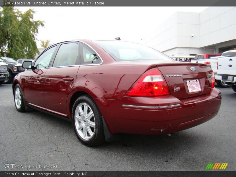 Merlot Metallic / Pebble 2007 Ford Five Hundred Limited