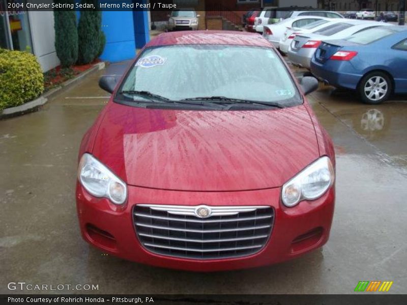 Inferno Red Pearl / Taupe 2004 Chrysler Sebring Sedan
