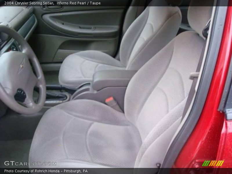 Inferno Red Pearl / Taupe 2004 Chrysler Sebring Sedan