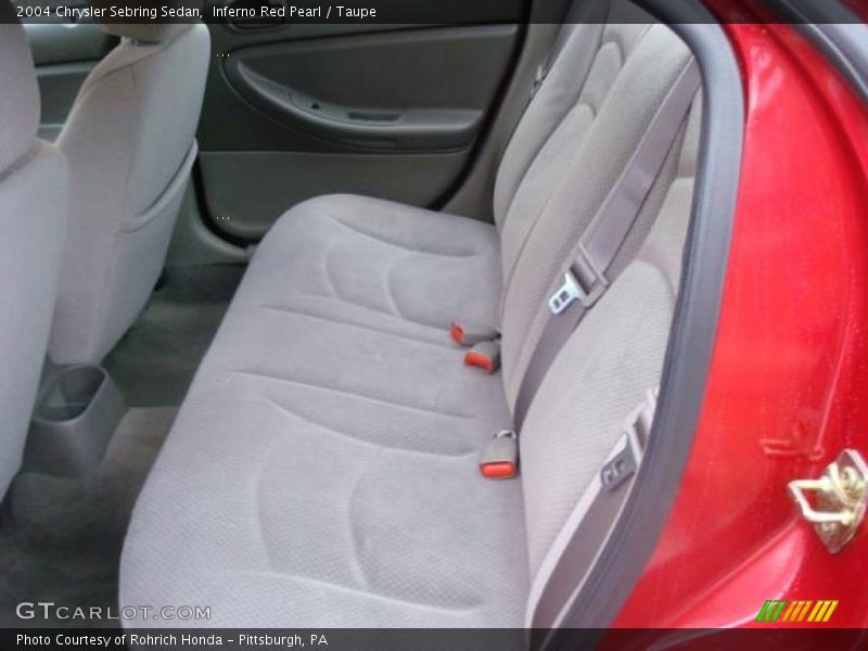 Inferno Red Pearl / Taupe 2004 Chrysler Sebring Sedan