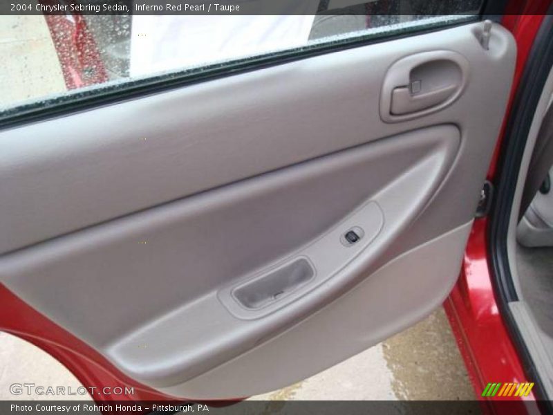 Inferno Red Pearl / Taupe 2004 Chrysler Sebring Sedan