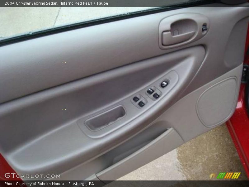 Inferno Red Pearl / Taupe 2004 Chrysler Sebring Sedan