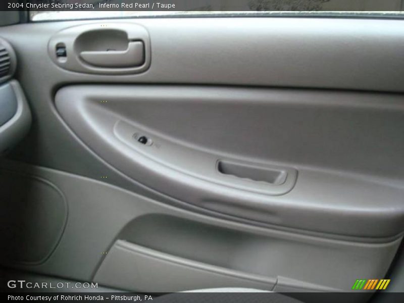 Inferno Red Pearl / Taupe 2004 Chrysler Sebring Sedan