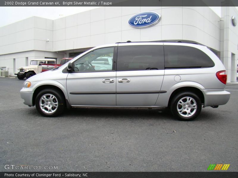 Bright Silver Metallic / Taupe 2002 Dodge Grand Caravan eX