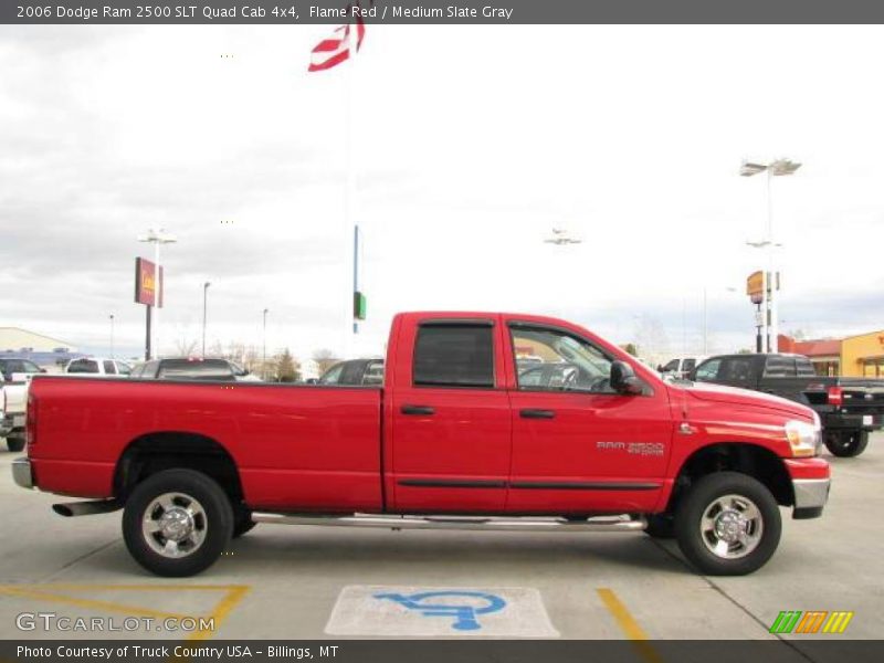 Flame Red / Medium Slate Gray 2006 Dodge Ram 2500 SLT Quad Cab 4x4