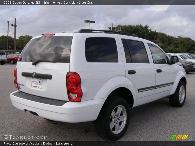 Bright White / Dark/Light Slate Gray 2008 Dodge Durango SLT