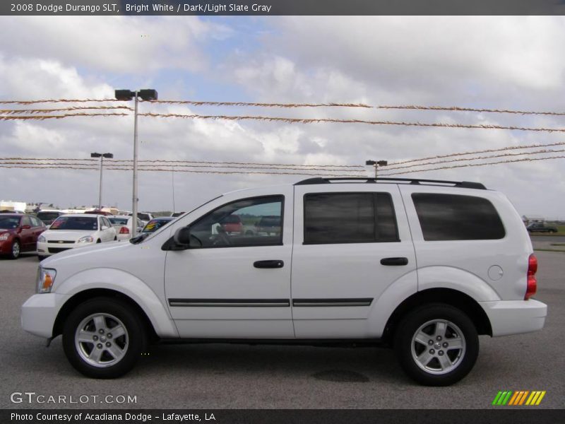 Bright White / Dark/Light Slate Gray 2008 Dodge Durango SLT