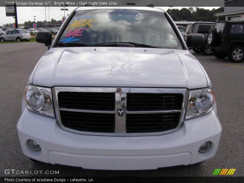 Bright White / Dark/Light Slate Gray 2008 Dodge Durango SLT