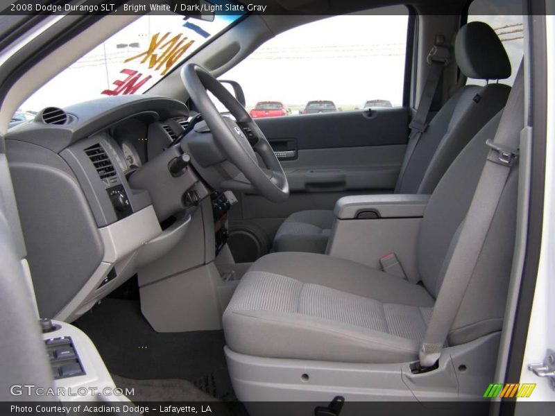Bright White / Dark/Light Slate Gray 2008 Dodge Durango SLT