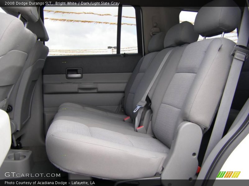 Bright White / Dark/Light Slate Gray 2008 Dodge Durango SLT