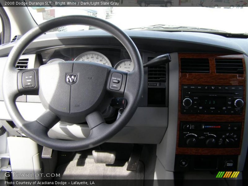 Bright White / Dark/Light Slate Gray 2008 Dodge Durango SLT