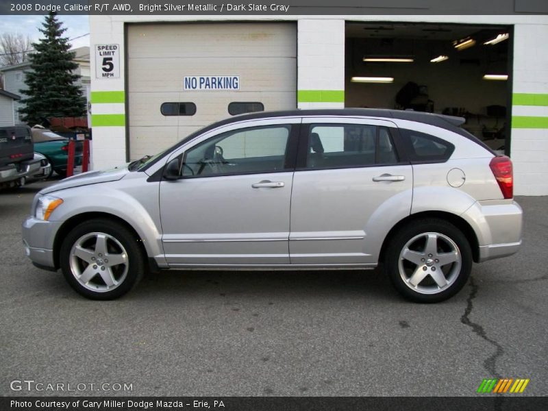 Bright Silver Metallic / Dark Slate Gray 2008 Dodge Caliber R/T AWD
