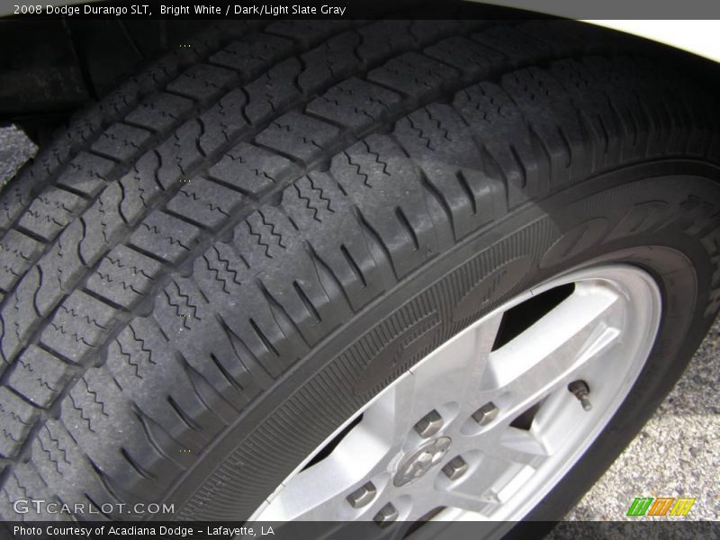 Bright White / Dark/Light Slate Gray 2008 Dodge Durango SLT