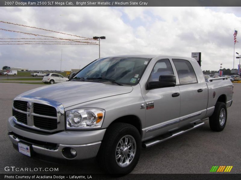 Bright Silver Metallic / Medium Slate Gray 2007 Dodge Ram 2500 SLT Mega Cab
