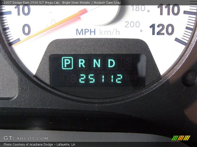 Bright Silver Metallic / Medium Slate Gray 2007 Dodge Ram 2500 SLT Mega Cab