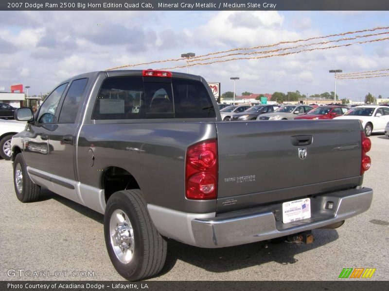 Mineral Gray Metallic / Medium Slate Gray 2007 Dodge Ram 2500 Big Horn Edition Quad Cab