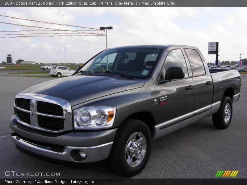 Mineral Gray Metallic / Medium Slate Gray 2007 Dodge Ram 2500 Big Horn Edition Quad Cab