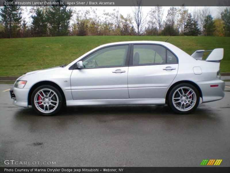 Apex Silver / Black Alcantara 2006 Mitsubishi Lancer Evolution IX