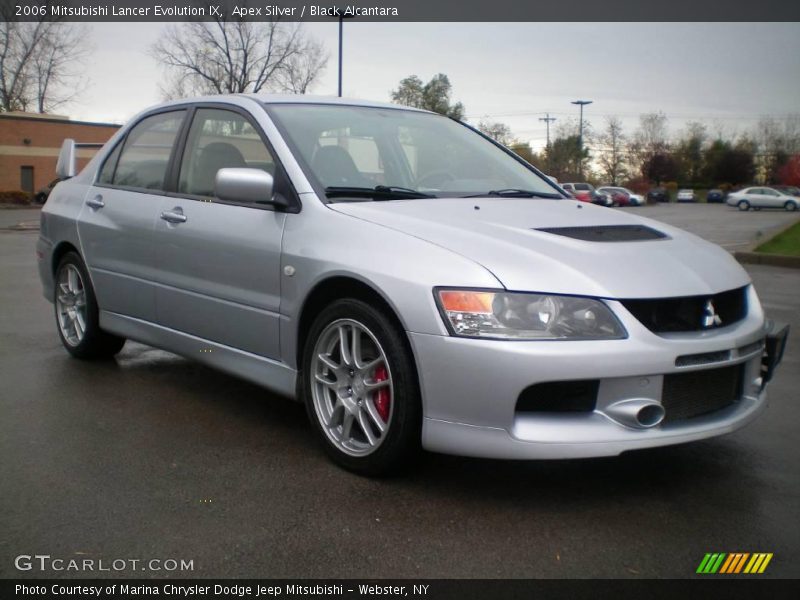 Apex Silver / Black Alcantara 2006 Mitsubishi Lancer Evolution IX