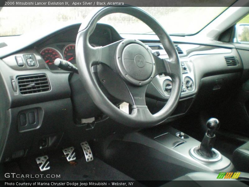 Apex Silver / Black Alcantara 2006 Mitsubishi Lancer Evolution IX