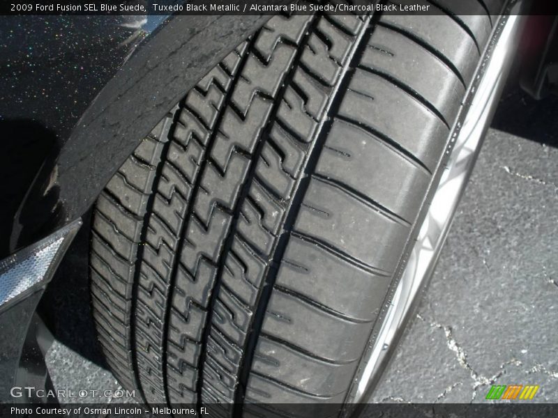 Tuxedo Black Metallic / Alcantara Blue Suede/Charcoal Black Leather 2009 Ford Fusion SEL Blue Suede