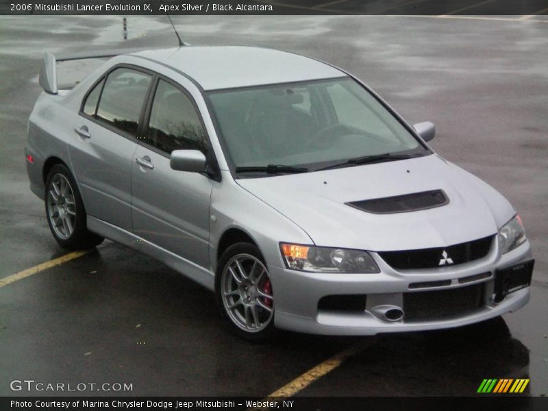 Apex Silver / Black Alcantara 2006 Mitsubishi Lancer Evolution IX