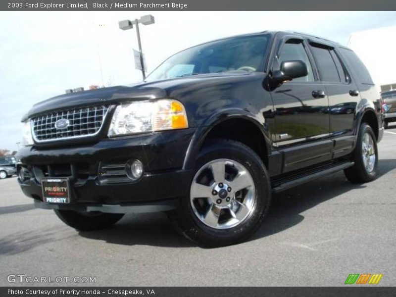 Black / Medium Parchment Beige 2003 Ford Explorer Limited