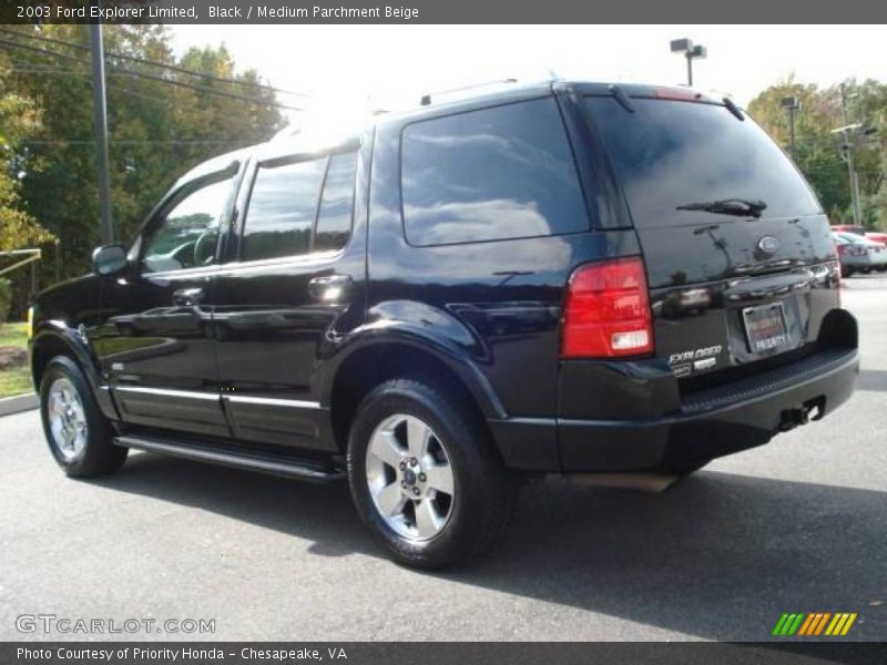 Black / Medium Parchment Beige 2003 Ford Explorer Limited