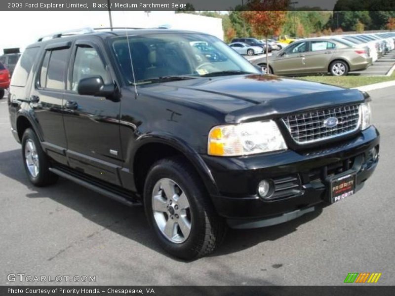 Black / Medium Parchment Beige 2003 Ford Explorer Limited