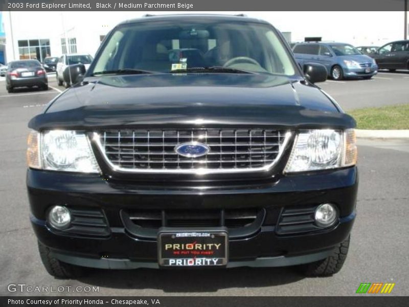 Black / Medium Parchment Beige 2003 Ford Explorer Limited