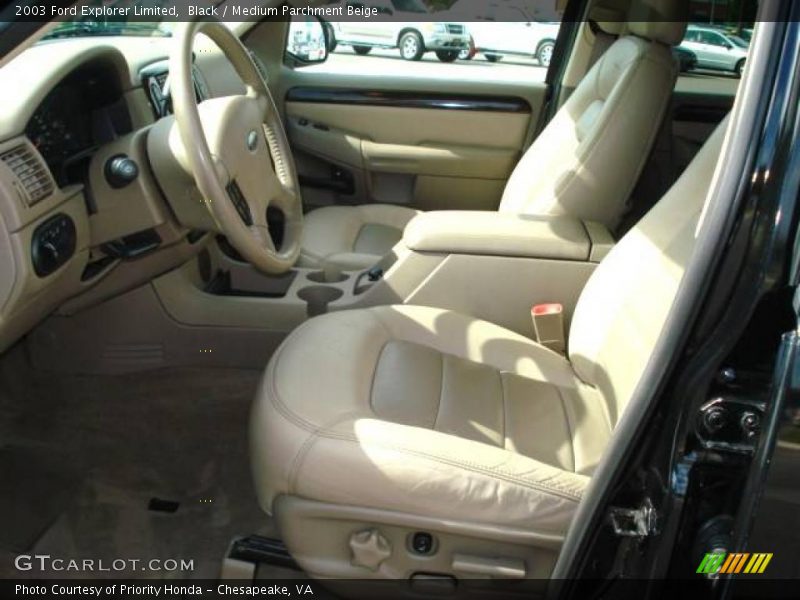 Black / Medium Parchment Beige 2003 Ford Explorer Limited