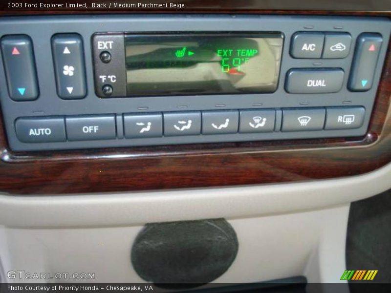 Black / Medium Parchment Beige 2003 Ford Explorer Limited