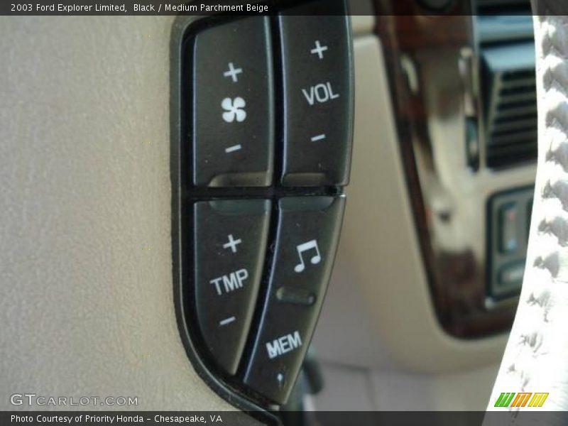 Black / Medium Parchment Beige 2003 Ford Explorer Limited