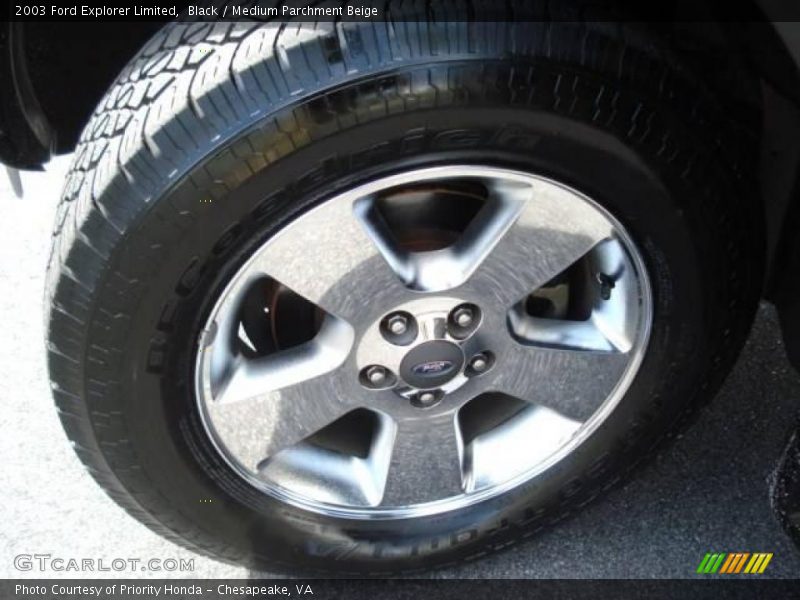 Black / Medium Parchment Beige 2003 Ford Explorer Limited