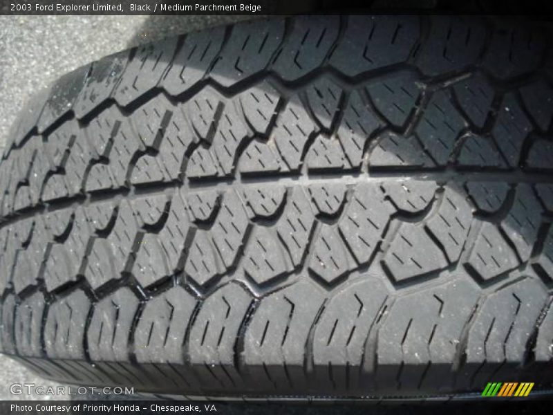 Black / Medium Parchment Beige 2003 Ford Explorer Limited