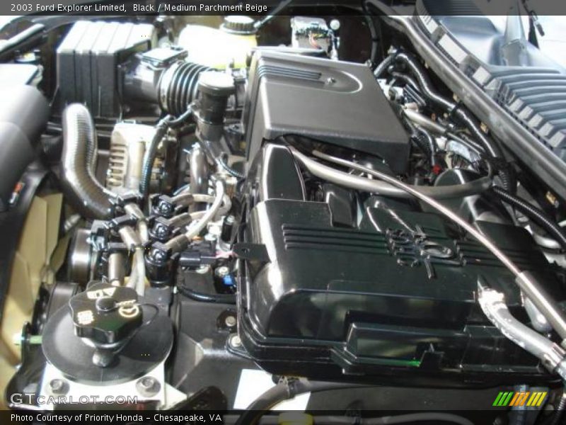 Black / Medium Parchment Beige 2003 Ford Explorer Limited