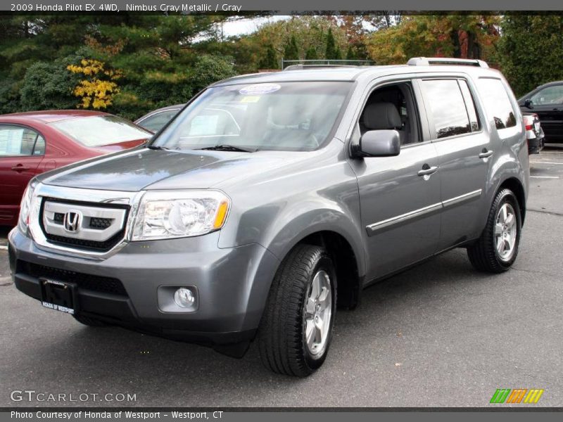 Nimbus Gray Metallic / Gray 2009 Honda Pilot EX 4WD