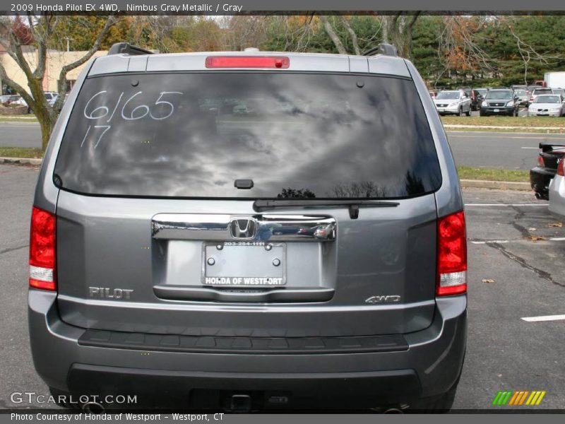 Nimbus Gray Metallic / Gray 2009 Honda Pilot EX 4WD