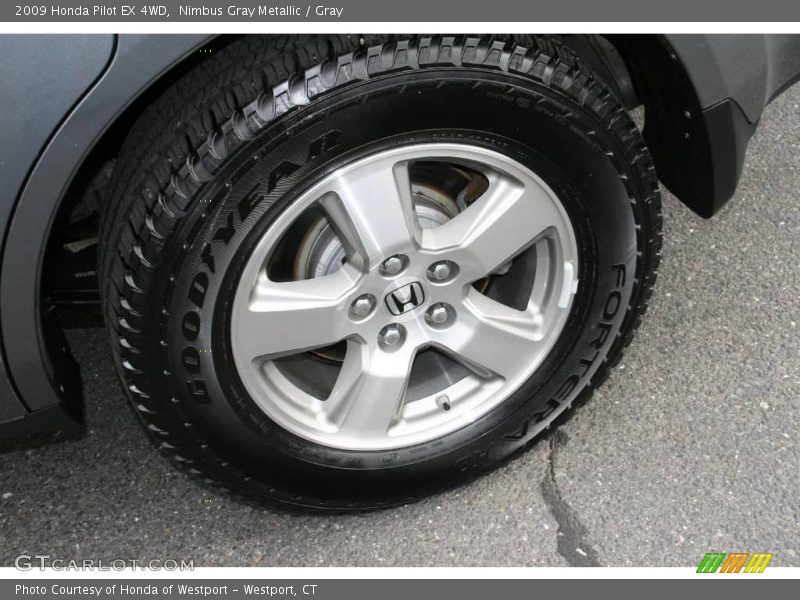 Nimbus Gray Metallic / Gray 2009 Honda Pilot EX 4WD