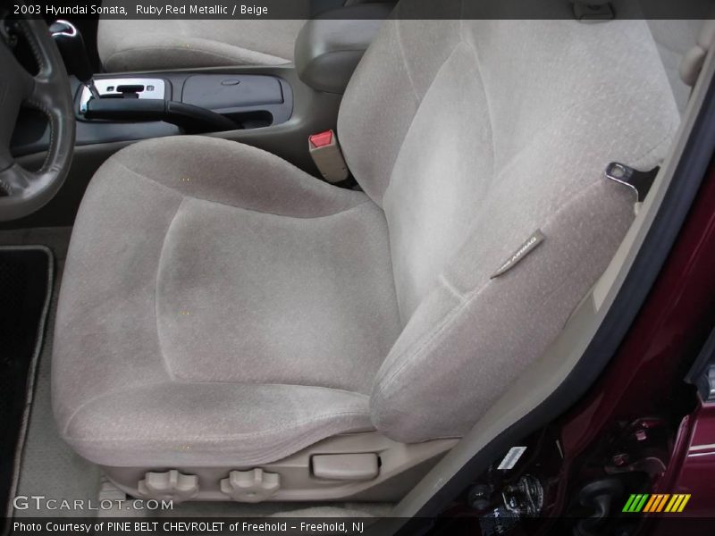 Ruby Red Metallic / Beige 2003 Hyundai Sonata
