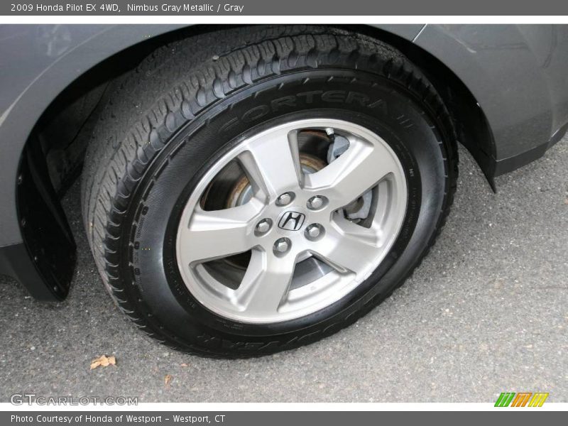 Nimbus Gray Metallic / Gray 2009 Honda Pilot EX 4WD
