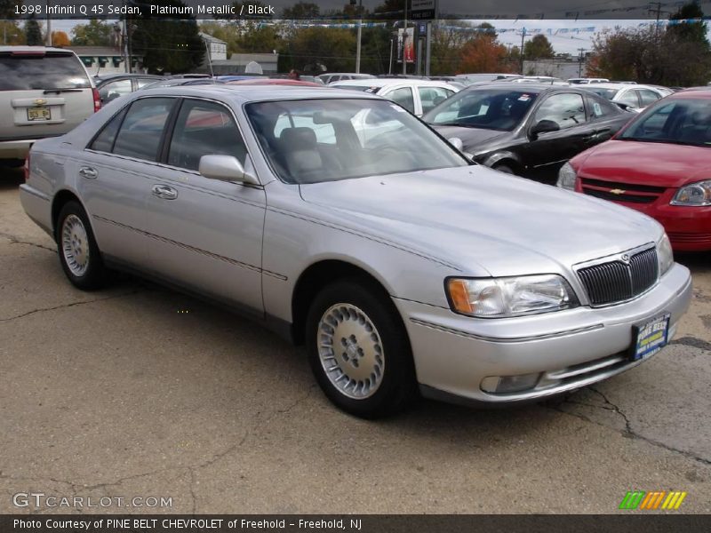 Platinum Metallic / Black 1998 Infiniti Q 45 Sedan