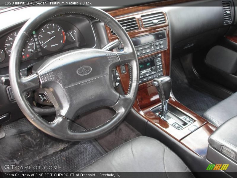 Platinum Metallic / Black 1998 Infiniti Q 45 Sedan