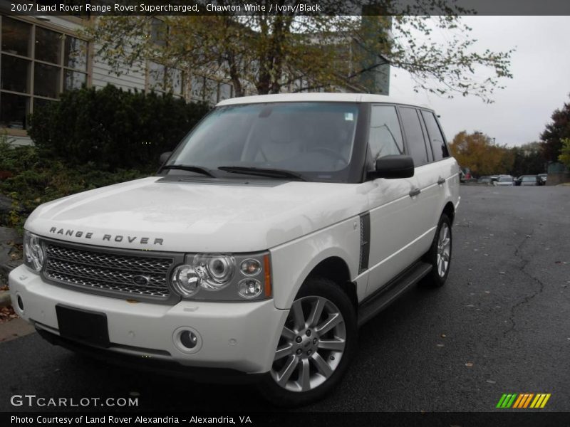 Chawton White / Ivory/Black 2007 Land Rover Range Rover Supercharged