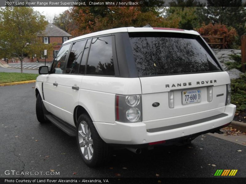 Chawton White / Ivory/Black 2007 Land Rover Range Rover Supercharged