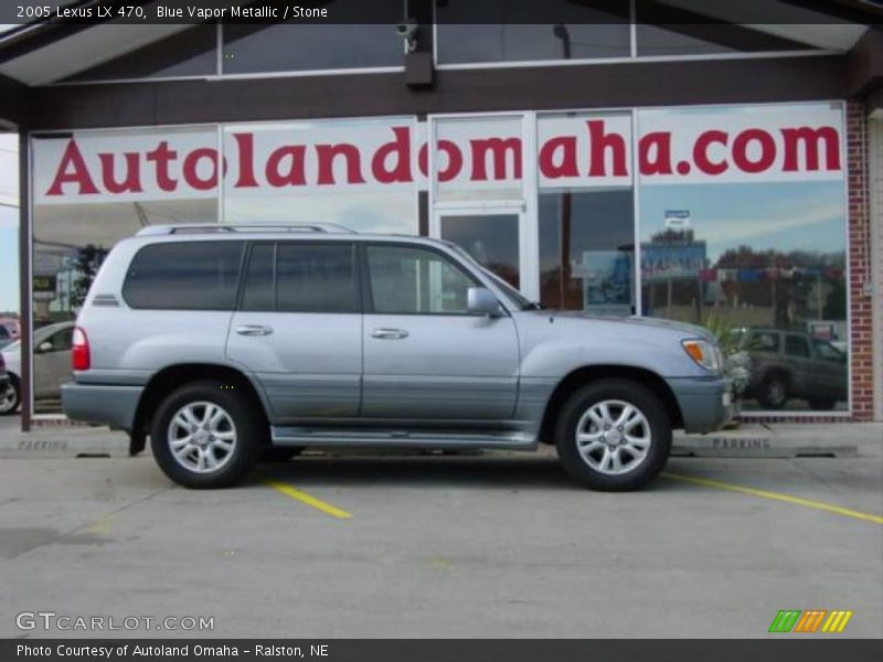 Blue Vapor Metallic / Stone 2005 Lexus LX 470