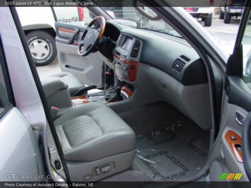 Blue Vapor Metallic / Stone 2005 Lexus LX 470