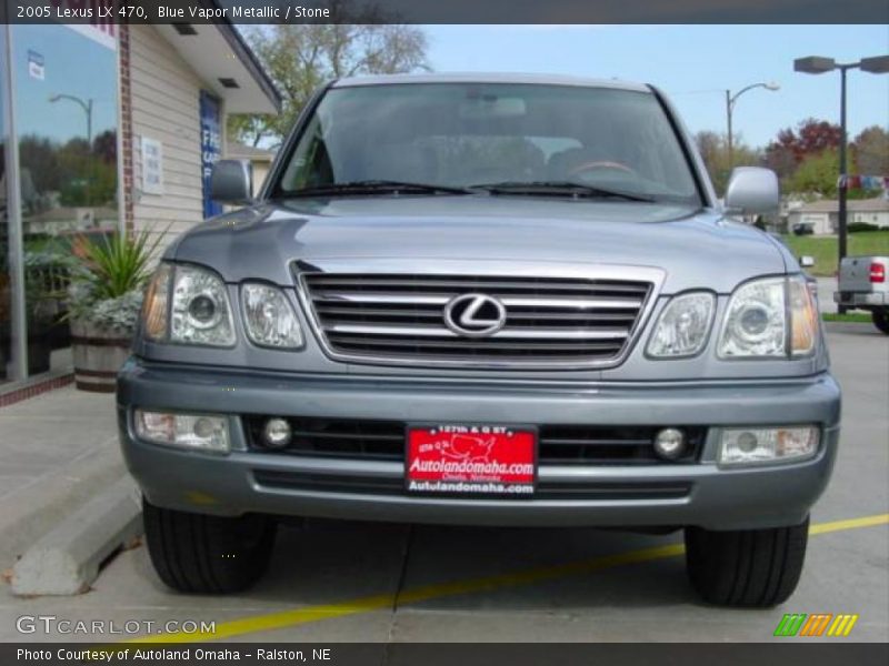 Blue Vapor Metallic / Stone 2005 Lexus LX 470