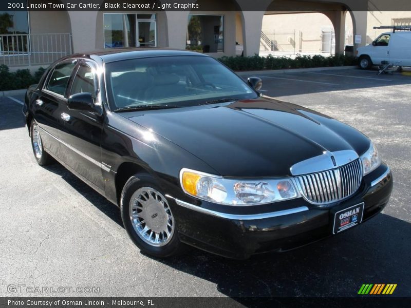 Black Clearcoat / Light Graphite 2001 Lincoln Town Car Cartier