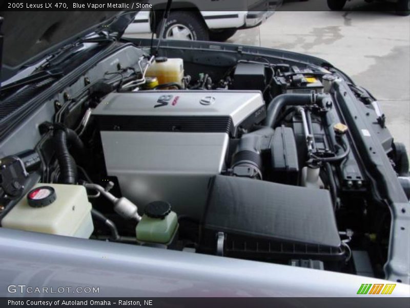 Blue Vapor Metallic / Stone 2005 Lexus LX 470